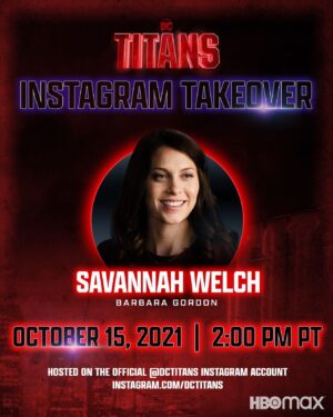 Savannah Welch Instagram - BABS IS BACK. 💥 Hey friends! I took a social media detox snoozer the last couple of weeks while my energies were required elsewhere...but I'm back with a smash. Gonna be comin atcha live at 2PM PST over at @dctitans. Bring the love, bring your questions, jokes, profundities and such. Can't wait to see ya! 💜