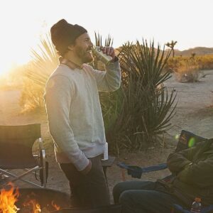 Scott Clifton Instagram - Much needed last-minute camping trip in Joshua Tree with my two hetero-lifemates @thomasjankas and @trenttrail. (We all got covid-tested beforehand and slept in separate tents, to be safe.) Tom brought his new fancy camera and became our resident photographer, leaving us with some of these gems. (He kept trying to give all the credit to the camera, but the man’s got a hidden talent.) Trent and I mostly drank beer, reminisced about the good old days in acting class, and playfully argued over whether the sunset proved God’s existence. It was a good reminder that whatever else happens to be consuming us—politically, economically, socially—nature and all its quiescent beauty will always be there, waiting to be rediscovered.