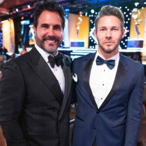 Scott Clifton Instagram - I need to be better about taking pictures at these things, but here’s Elle and me (with a special guest appearance by your favorite tv billionaire) at that fancy shindig last night. @daytimeemmys 🥂