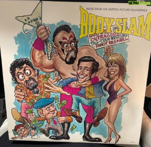 Scott Colton Instagram - As a Wrestling Vinyl collector, I never knew this existed.  While at @officialwrestlecon, one of the vendors just had it. My mind was blown and I picked it up. It might be my prize possession. I watched this movie endless amount of times on HBO as a kid.