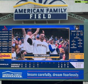 Scott Colton Instagram - In pure wrestling fashion, I was to throw out the first pitch at the @brewers game to promote @aew in Milwaukee on Wednesday…
But MY SEGMENT GOT CUT 🤣😂

It was a fun game tho and they won! #milwaukeebrewers