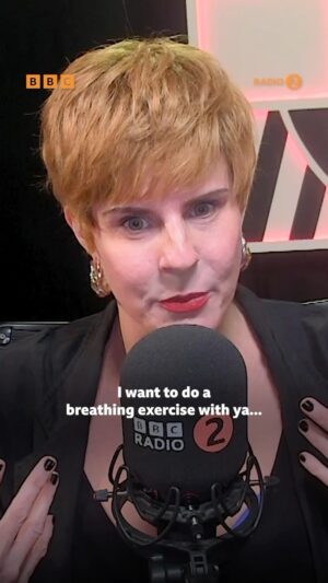 Scott Mills Instagram - Charity Shop Sue gets Bobbie and Scott to do a breathing exercise 😮‍💨 💆
