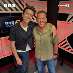 Scott Mills Instagram - Host of Sidetracked and Dish podcasts Nick Grimshaw joined Scott Mills on the show today! 🧡

Head to BBC Sounds to hear the full chat 🎧