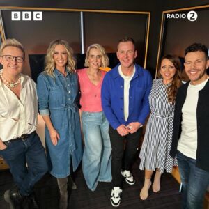 Scott Mills Instagram - Claire, Lisa, Faye, Lee and H joined Scott today to chat about the new Steps musical! 🧡

Listen to the full chat on BBC Sounds 🎧