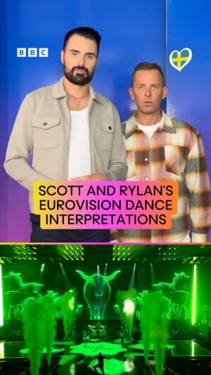 Scott Mills Instagram - This is what the UK commentary box gets to see at #Eurovision2024 🕺🤣 #iplayer