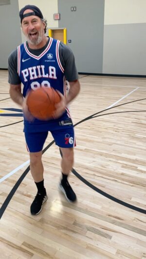 Scott Patterson Instagram - 🏀 Go Sixers 🏀 Game 6! @darylmorey @sixers 
🏀 
#sixers  #philly #philadelphia #76ers