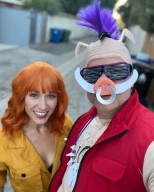 Scott Porter Instagram - Give us “Teenage Mutant Ninja Turtles” without any turtles they said…

So we give you: Rocksteady and Bebop, Casey Jones and April O’Neil.

Every year my wife asks our kids what they want to be for Halloween, every year they pick something crazy (this year Casey Jones and Rocksteady from #TMNT), and every year my wife makes it happen. Not only makes it happen, but CRUSHES it.

She handmade Clover’s muscle shirt, , Rocksteady’s head, McCoy’s mask, and so much more, and then built out the rest of our costumes. 

Haven’t been too active on here, and I know I’m a week late, but I’d be remiss if I didn’t share her awesomeness. So Happy Belated 🎃, y’all.