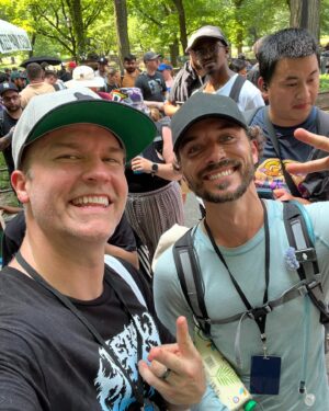 Scott Porter Instagram - Was able to join the #PokemonGOFest2024 fun in NYC yesterday and what an AWESOME experience!!! And that view.

Catching shinies is more fun like this. Hung with the community in the park experience on Randall’s Island, caught 30 shinies (the NYC City Backdrop goes HARD), raided through #CentralPark with hundreds of other trainers for the city experience, met some awesome folks like Daxi and Billy, chilled with some Pokémon pals like Snorlax…and maybe went a little too HAM in the merch shop. Oooooops.

I wish I could’ve stayed to play the rest, but had to get back. Two days left for y’all to join in on the fun with the whole @pokemongoapp community!!!

Thanks for having me, y’all! Can’t wait till next time! @nianticlabs 

#PokemonGOPartner #teaminstinct⚡