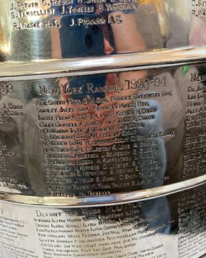 Scott Porter Instagram - We were so incredibly honored to spend some time with the greatest trophy in sports last week. Still can’t believe THE ONE AND ONLY #StanleyCup was in our house!!! 

Expect more pictures of #MyDayWithTheCup…cause trust me, I took a ton…but it’s time to watch the @nyrangers close out the regular season now!!! 

Thank you @nhl for letting the @stanleycup stop by…definitely a day this family will never forget!