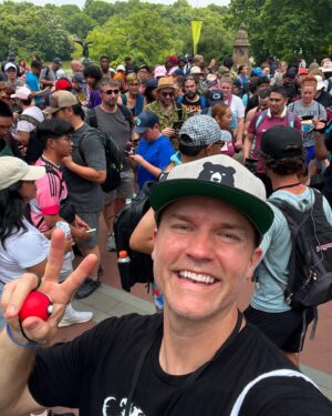Scott Porter Instagram - Was able to join the #PokemonGOFest2024 fun in NYC yesterday and what an AWESOME experience!!! And that view.

Catching shinies is more fun like this. Hung with the community in the park experience on Randall’s Island, caught 30 shinies (the NYC City Backdrop goes HARD), raided through #CentralPark with hundreds of other trainers for the city experience, met some awesome folks like Daxi and Billy, chilled with some Pokémon pals like Snorlax…and maybe went a little too HAM in the merch shop. Oooooops.

I wish I could’ve stayed to play the rest, but had to get back. Two days left for y’all to join in on the fun with the whole @pokemongoapp community!!!

Thanks for having me, y’all! Can’t wait till next time! @nianticlabs 

#PokemonGOPartner #teaminstinct⚡