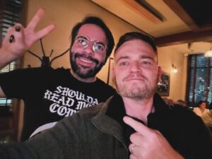 Scott Snyder Instagram - Great night out with one of my favorite writers, humans and friends, the amazing @jamesthefourth ❤️ we both have birthdays around this time so we usually try to get together for dinner and catch up. A perfect way to start the new year!