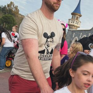 Scott Snyder Instagram - Best Disney shirt seen. Michael Scott in a Mickey cap yelling I declare bankruptcy