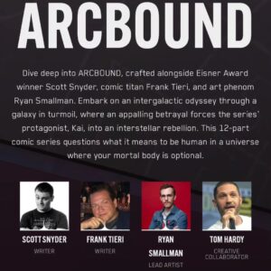 Scott Snyder Instagram - @tomhardy HIMSELF joins the @arcbounduniverse Saturday, 10/14 with a 3:00 panel in Room 409 and a 4:00 signing at Booth 3063!

If you bought the metal cover bundle at the booth, you're guaranteed a ticket to the signing. If not, the line opens at 3:45 - be ready…