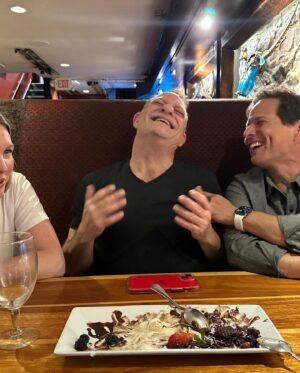 Scott Wolf Instagram - Had a fun birthday surprise dinner with some very lovely people. @kelleywolf @alexandradaddario @joelgoldma1999 @andrew.form 
🙏🏻🎂❤️

Repost from @alexandradaddario
•
Took @joelgoldma1999 to the mountains!! Happy birthday @iamscottwolf!!!