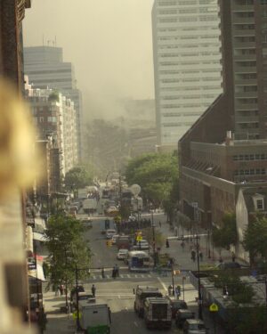 Scott Wolf Instagram - Taken from my apartment window, 9/11/2001. 
As always, thinking of those whose lives were lost, and sending love to those who love them. 

#neverforget #911