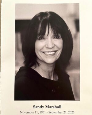 Scottie Thompson Instagram - There are some people who shine so brightly that they can spotlight others and inspire their lights to strengthen and shine. 

My life changed forever when I stepped onto that stage in that acting class on Ventura boulevard all those years ago. 

You got me out of my head and into my heart, Sandy, and you are forever a part of my heart.

Thank you.

🤍