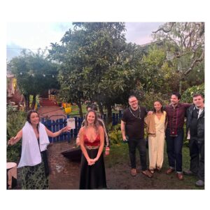 Scottie Thompson Instagram - So this happened…

A dream come true in a vision being birthed. I wrote, directed, produced and acted in my first film, a short film, but a film nonetheless. And I could not have asked for a more incredible cast and crew of collaborators. Friends I’ve known for years, folks I have reconnected with after years, and new faces. All of whom carry worlds of talent. 

Thank you first of all to the profoundly talented DP @gipperpl , the calm center to my spinning ball of energy. And to my wildly talented cast @alyshiaochse (yes to finally playing sisters!) @meta2meta @imbrettdalton @bowmantheofficial @rupakginn @lisaleecooper . You all brought your characters to life in ways beyond my most absurd imaginations. This could not have happened without my insanely skilled and committed producers @leannerichele @ivysinstagram @melbic21 . You ladies made this world spin into existence and I am forever grateful. And Leanne, you really are Macgyver. And to the visionary department heads, wow: @alessandro_marvelli for your realm creating, @bowmanmakeup @laurenlit for painting us into beauty (despite zero sleep dark circles for days on my end), @ninawarrick for donning us in such a fabulous palette. To the captain @micktmugnai for jumping in last minute and so effectively steering our ship. To the beyond brilliant @trincervantez for propping us up to perfection. To @olegolden for keeping us perfectly attuned. To the incredibly hardworking and professional camera, grip and electric department. Wow. Thank you @kansasstarr for keeping such a good eye on us. To @birds_eye_photo for capturing us behind the scenes. And @georgeesquivel for special slippers to dance in (that I thankfully saved from the rain). And a most special thank you @john_hindman451 for guiding me through each step of this process and each hat I wore with the most sincere kindness, care and craft. You are a gift.

I am so beyond grateful to each and every person who helped me along the way bringing this story to life, and to each and every artist and craftsman who came on board the shoot. We made some seriously magic shit dancing in the rain. So much so that we wrapped with rainbow. 

🪄🎬🌈