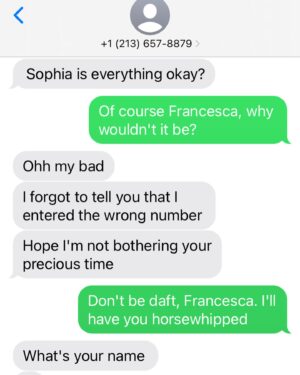 Seamus Dever Instagram - Recent text scams. Three texts, three genres.
