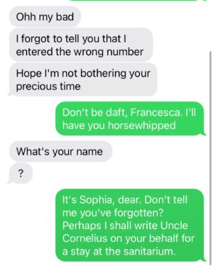 Seamus Dever Instagram - Recent text scams. Three texts, three genres.