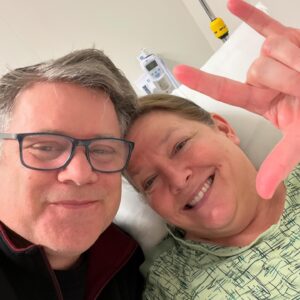 Sean Astin Instagram - We are incredibly grateful for @providencecedars and their wonderful team who successfully replaced my wife Christine’s knee today with the utmost care! 🙌❤️