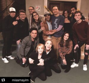 Sean Astin Instagram - I have wanted to be a part of this world for 12 years. The joy and creativity that comes from cast and crew is a dream to behold. Thank you so much @bigbangtheory_cbs for having me!!! #Repost @missmayim with @get_repost
・・・
Some very special guests on tonight's brand new @bigbangtheory_cbs! I have a tangled web of Six Degrees of Separation with both @seanastin and @kalpenn, so it was really nice to work with both of them!