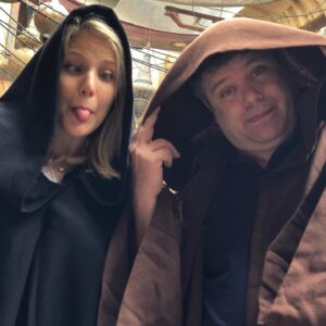 Sean Astin Instagram - What an incredible day @disney & our 1st trip to #Batuu @galaxysedge 
I linked up with fellow Jedi @ali_astin (aka Darth Sillyus) & a few others Christine (muh wife) Bella, Elizabeth & Bobby. Thanks to our guide Jeff!!!