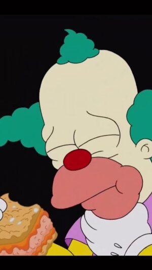 Sean Evans Instagram - Careful around the eyes, Krusty!