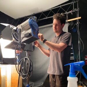 Sean Flynn Instagram - Spotlight, or full flood?? YOU DECIDE! #donatelloarm #worklife