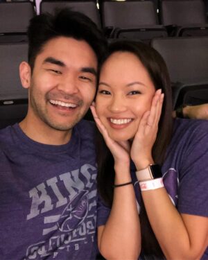 Sean Fujiyoshi Instagram - For valentines, she surprised me with tickets to my first @sacramentokings game and a custom made shirt! We had an amazing time watching a crazy close game! 
Love you sweetie and thank you for always spoiling me and supporting me in every way. You’re more perfect than my wildest dreams #internationalwomensday
