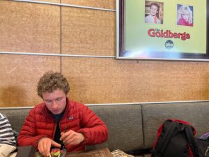 Sean Giambrone Instagram - I always feel like somebody’s watching me. @WaltDisneyWorld #WaltDisneyWorld #commisary @TheGoldbergsABC #thegoldbergs #80ssong