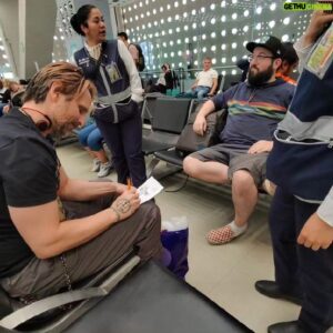 Sean Gordon Murphy Instagram - So I got recognized by Mexican airport workers. I traded a few sketches for them looking the other way on my cigars. ;)