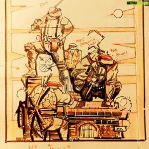 Sean Gordon Murphy Instagram - TMNT sketch for a possible cover. :)