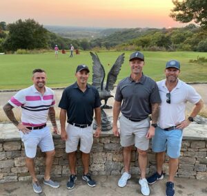 Sean Larkin Instagram - If anyone is looking for free golf balls, I lost 727,193 of them playing with these guys this week.  My golf game=bad.  My friends=great
