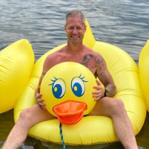 Sean Larkin Instagram - Wanna buy a duck?  #yesihaveshortson