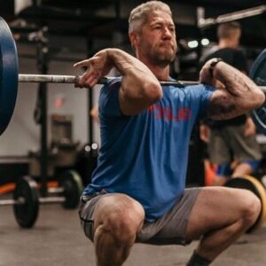 Sean Larkin Instagram - Taking the advanced “learn how to hover in the porta-potty” class. #crossfit #jimwood #iheldthatpositionforhours