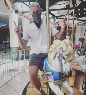 Sean Larkin Instagram - Stagecoaches and trains had better watch out #tulsa #cowboy