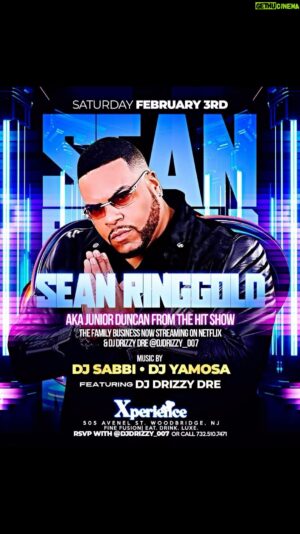 Sean Ringgold Instagram - Tomorrow night it’s going down at @xperiencenj . Looking forward to this sold out event. If you guys are in the NJ area PULL UP 🔥🔥🔥