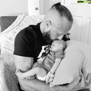 Sean Waltman Instagram - The moment I held my grandson for the 1st time. He's the most beautiful thing I've ever seen. ♥️