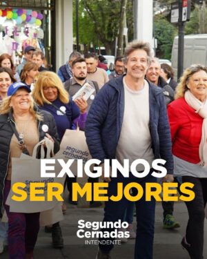 Segundo Cernadas Instagram - Este domingo no te conformes. Con tu voto podemos hacer un Tigre mucho mejor. Es ahora y es juntos. 

@juntostigre