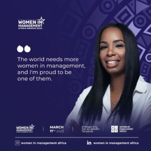 Seko Shamte Instagram - As a female leader, I'm dedicated to empowering the next generation of women in management. Who's with me?

Join us on March 17th, 2023 for the WIMA Summit and gala dinner awards in Dar es Salaam, Tanzania 

For more info, please contact us irene@wima.co.tz or call us  255758961961

Ticket price: 300,000 TZS
Table of 10: 3,000,000
LIPA number 5113144 WIMA

#WomenInManagementAfrica #FemaleLeaders #wima2023 #wimawards