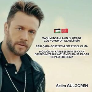 Selim Gülgören Instagram - Masum insanların ölümüne göz yumuyor olabilirsin bari çaba gösterenlere engel olma, Müslüman kardeşlerimize olan desteğimize bu katliam durana kadar devam edeceğiz👈 #müslümanlarayapılanzulümedurde✊#bebeklerölmesin #filistineözgürlük #bukatliamadurde