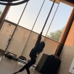 Selkie Hom Instagram - A little playtime (favorite time) for your Friday... with @markwildman and @katrinahunter at #wildmanathletica #aerial