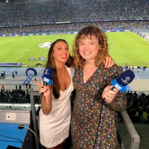 Semra Hunter Instagram - 🌟A night that fully lived up to my expectations - and then some. 

🔥Couldn’t have asked for a more magical atmosphere for one of the best games we could have at this early stage of the season at the temple of Diego Armando Maradona. 

🏆The perfect way to start another @championsleague season with @stansportfc, and with the added bonus of getting to work alongside the magnificent Italian football guru @nickybandini for the first time!
.
.
.
#Napoli #RealMadrid #Maradona #ChampionsLeague #UCL #EuropeanNights #Italy #Naples #Football #BestJobInTheWorld #CiaoCiao #UEFA
