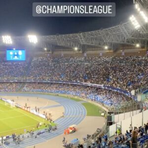 Semra Hunter Instagram - 🌟A night that fully lived up to my expectations - and then some. 

🔥Couldn’t have asked for a more magical atmosphere for one of the best games we could have at this early stage of the season at the temple of Diego Armando Maradona. 

🏆The perfect way to start another @championsleague season with @stansportfc, and with the added bonus of getting to work alongside the magnificent Italian football guru @nickybandini for the first time!
.
.
.
#Napoli #RealMadrid #Maradona #ChampionsLeague #UCL #EuropeanNights #Italy #Naples #Football #BestJobInTheWorld #CiaoCiao #UEFA