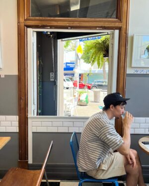 Sen Mitsuji Instagram - I have a functioning phone again🙏🏼 Here is a long overdue New Zealand dump. Happy New Year by the way😊
1) first time eating in a post office. 5 stars 
2) beautiful car park and wife
3) Jurassic hobbitland 
4) summer evening wine
5) I generally prefer dogs but this was very charming 
6) this “soup” contained roughly a whole chicken