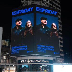 Serena Ryder Instagram - So stoked to be on the @Spotify billboard with my friend @williamprince !! AND Renegade Folk?? So👏 absolutely👏excited👏and grateful 👏