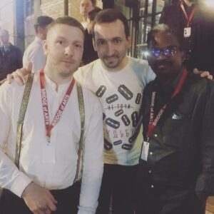Sergey Kutergin Instagram - Между исландским композитором и индийским режиссёром😎 На фестивале мотивационного кино “Bridge of Art” #Bijukumar #Damodaran