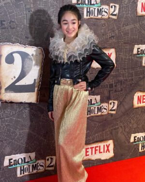 Serrana Su-Ling Bliss Instagram - So great to see everyone again at the London screening of Enola Holmes 2! #enolaholmes2 #londonpremiere