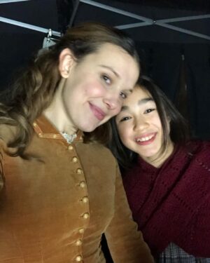 Serrana Su-Ling Bliss Instagram - Love you so much Millie!!!! ❤️❤️❤️ miss you!!!!! #milliebobbybrown #enolaholmes2 #feelingblessed