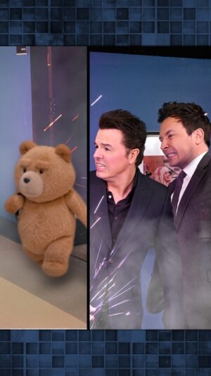Seth MacFarlane Instagram - Ted was here. @macfarlaneseth #FallonTonight
